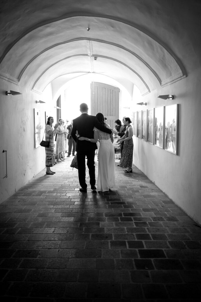 Brautpaar im Gewölbegang – Katrin & Richard