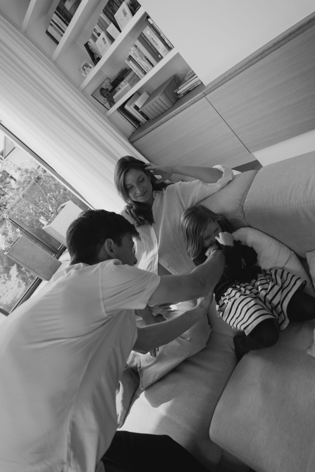 Familie zuhause