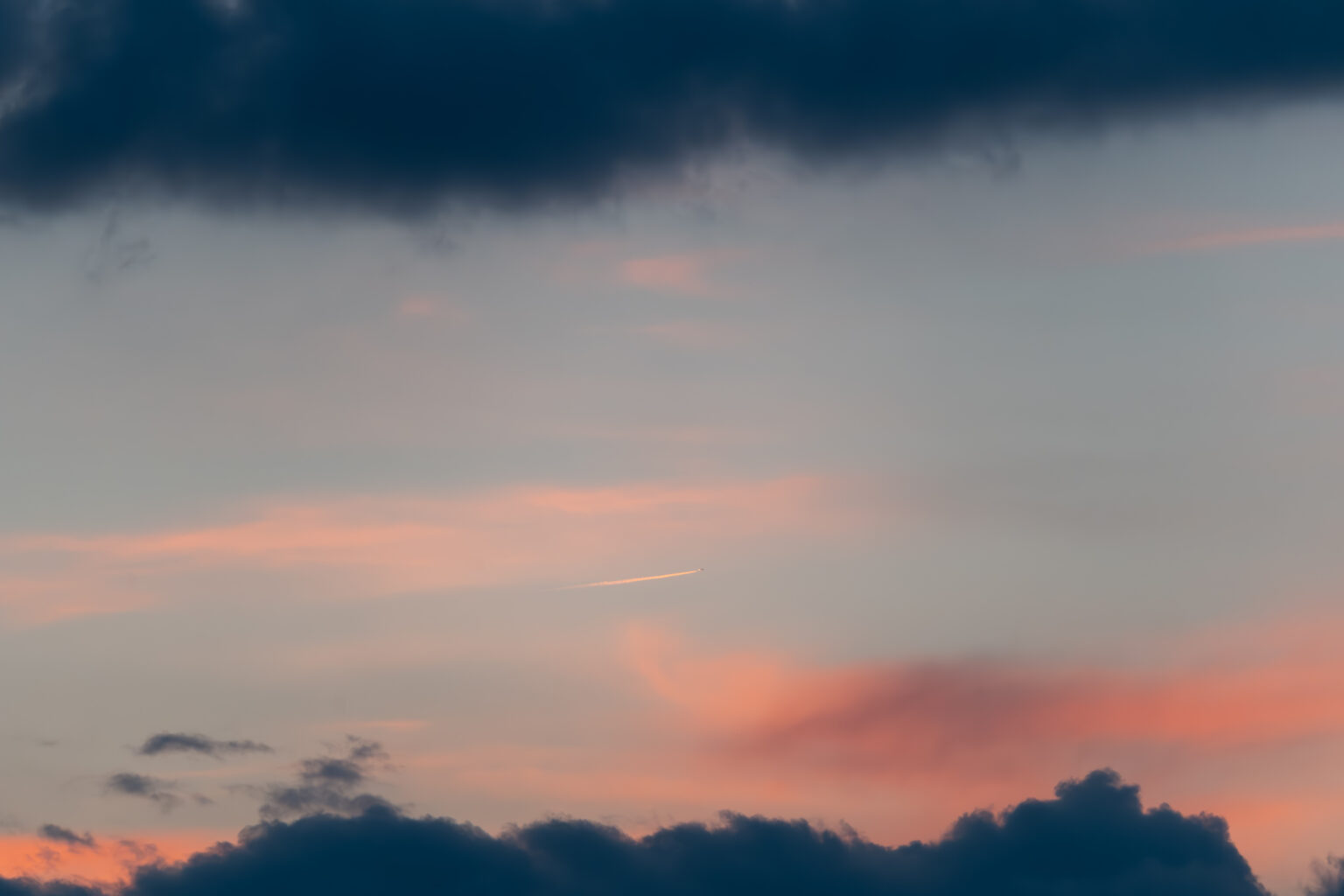 Wolken in Schwarzweiß
